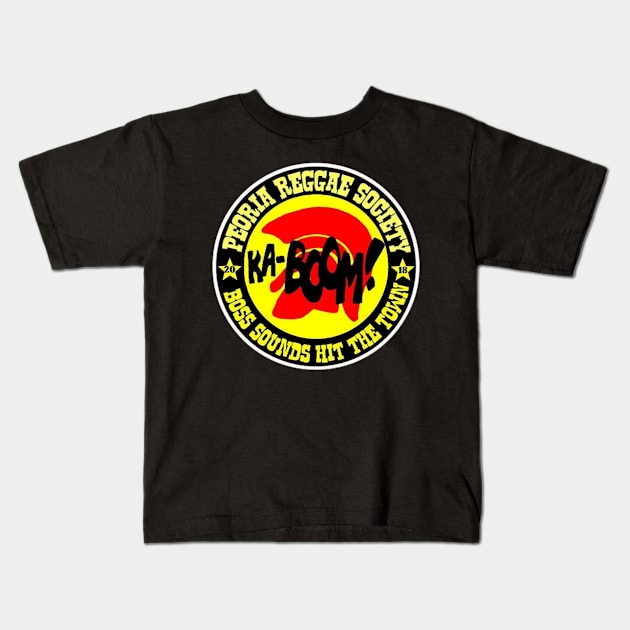 Peoria Reggae Society Kids T-Shirt by Fightwing